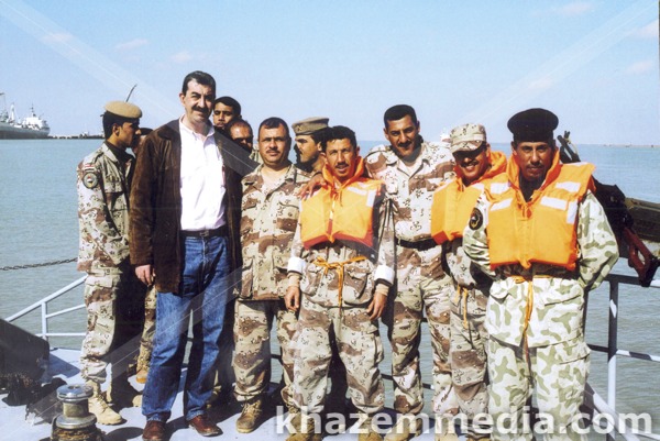 with Iraqi troops